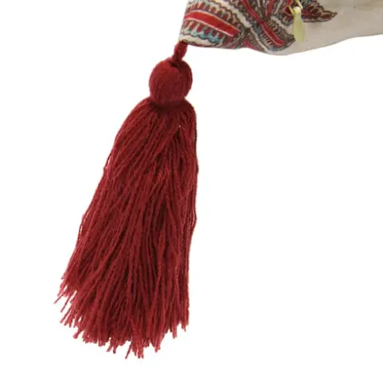 Hello Honey&reg; Fern Frond Square Pillow Cover with Tassels {6}