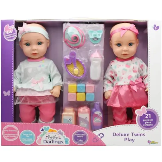 New Adventures Little Darlings Deluxe Twins Playset {3}