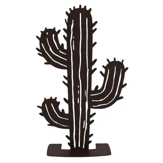 Metal Cactus Tabletop D&eacute;cor by Ashland&reg; Brown {1}