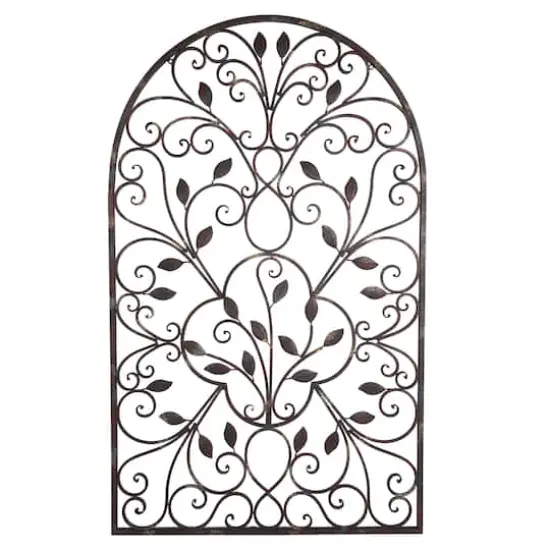 Hastings Home 49" Iron Arched Window Panel Wall D&eacute;cor {1}