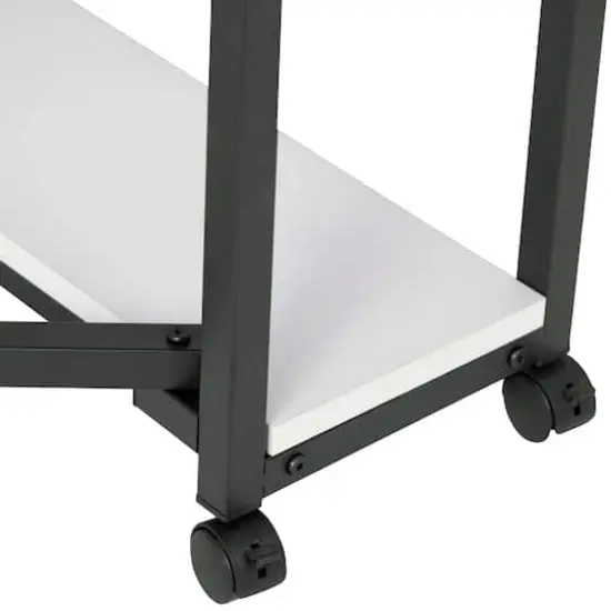 Sew Ready Mobile Craft Table with Folding Top & Storage {9}