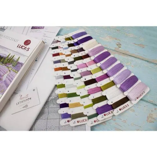 Luca-s Lavender Field Counted Cross Stitch Kit {5}