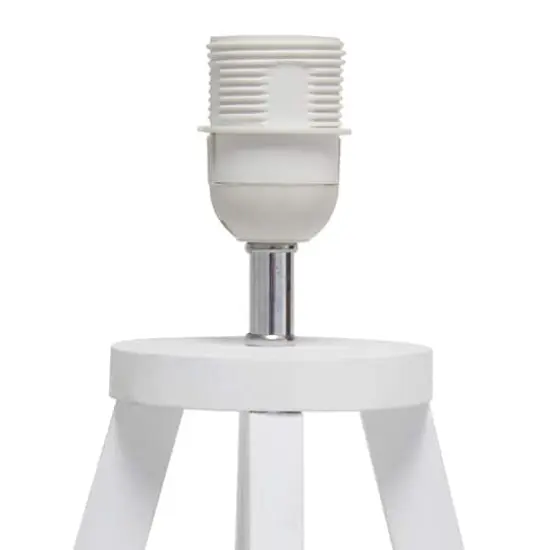 Simple Designs 19" Interlocked Triangular Table Lamp with White Shade {7}