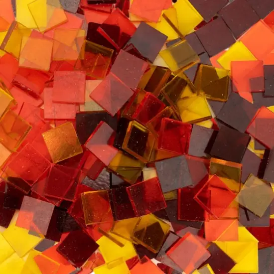 Oceanside Compatible&trade; Small Transparent Mosaic Stained Glass Squares, 8oz. {3}