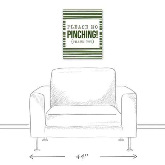 Please No Pinching 16" x 20" Canvas Wall Art {6}