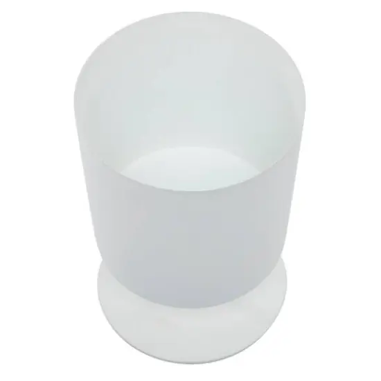Metal Modern Planters Set White {7}