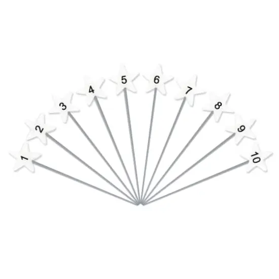 Dritz&reg; White Star Flat Head Pins With Numbers & Directional Arrows, 115ct. {4}