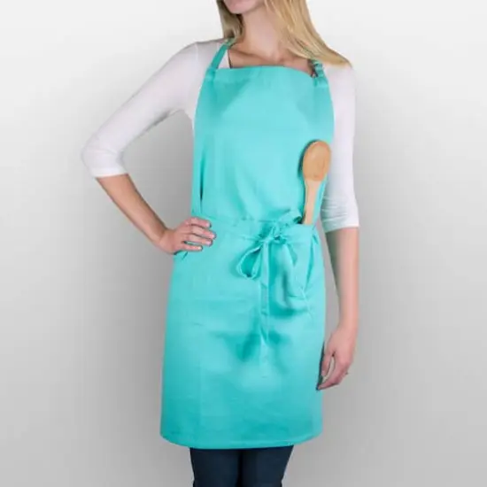 DII&reg; Chino Chef Apron Aqua {5}