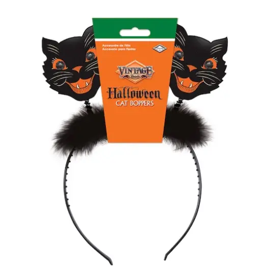 Beistle Vintage Halloween Cat Bopper Headbands {5}