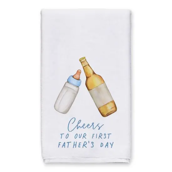 First Father's Day Cheers Tea Towel Set {3}