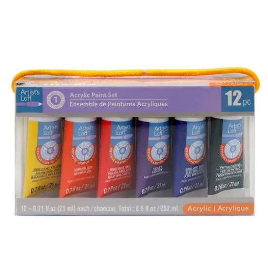 12 Color Basics Acrylic Paint Set by Artist's Loft&trade; {4}