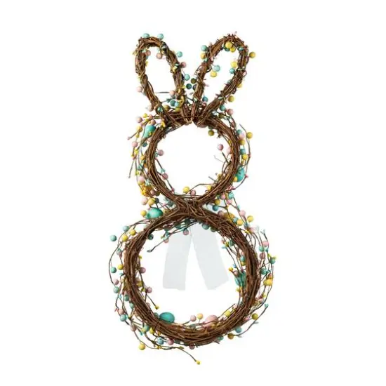 Glitzhome&reg; 24.5" Easter Bunny Wreath {8}