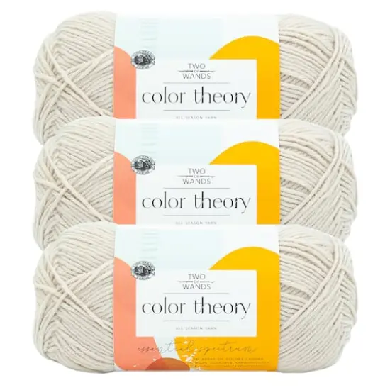 3 Pack: Lion Brand&reg; Two of Wands Color Theory Yarn Moonbeam {1}