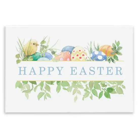 Stupell Industries Floral Happy Easter Wall Plaque Art {1}