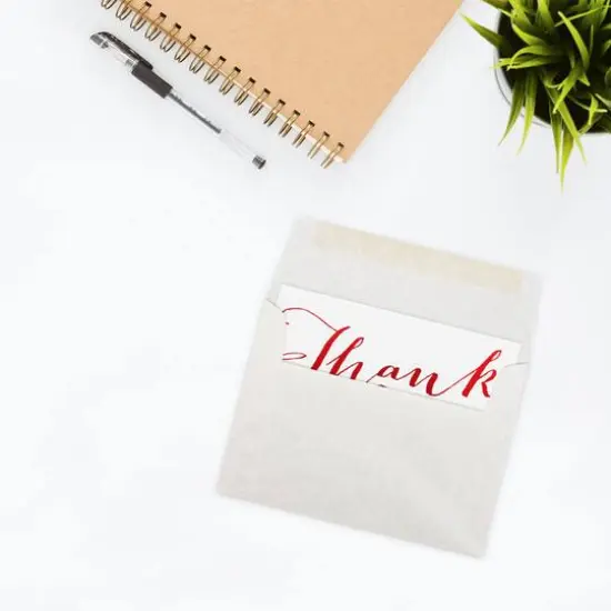 JAM Paper 4.75" x 6.5" Parchment Invitation Envelopes, 50ct. Pewter Gray Recycled {5}