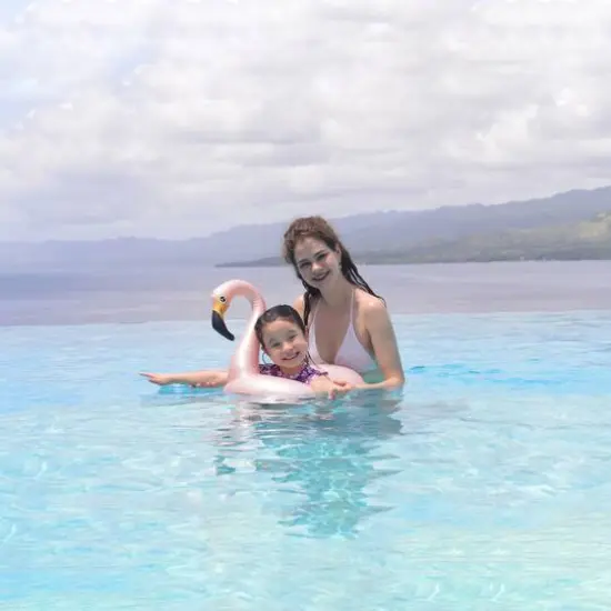 Pool Central® 24" Pink Inflatable Flamingo Swimming Pool Ring Float {3}