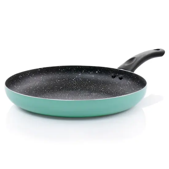 Oster Luneta 11.5" Teal Aluminum Nonstick Frying Pan {3}