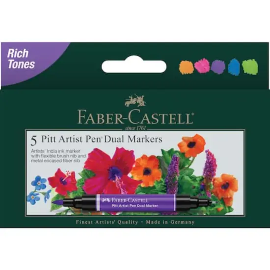 Faber-Castell&reg; Pitt Artist Pen&reg; Dual Markers Rich Tones {1}