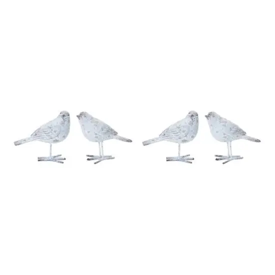 5.5" Weathered Bird Figurine Set {1}