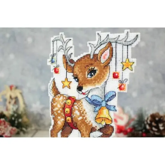 MP Studia Christmas Helper Plastic Canvas Counted Cross Stitch Kit {6}