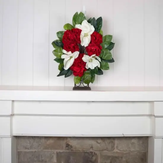 Village Lighting Elegant Adjustable Fireplace Mantle Wreath Hanger {4}