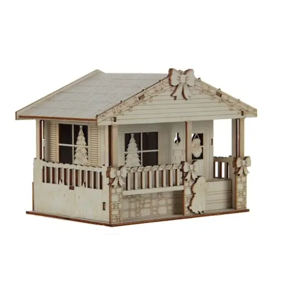 5" DIY Villages Retro LED Wood D&eacute;cor by Make Market&reg; {5}