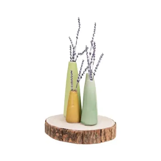 Hello Honey&reg; 13" Large Round Paulownia Wood Slice {3}