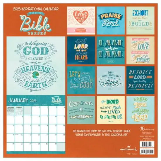 TF Publishing 2025 Bible Verses Wall Calendar {3}