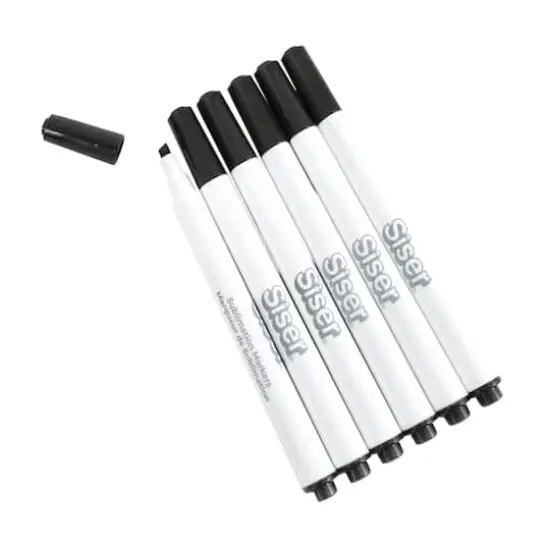 Siser&reg; Black 6 Piece Sublimation Markers {3}