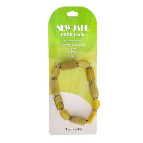 John Bead New Jade No.91 Natural Stone Stretch Bracelet {5}