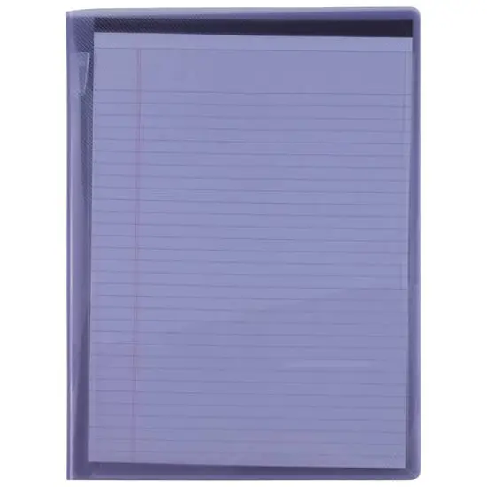 JAM Paper Plastic Padfolio Purple {4}