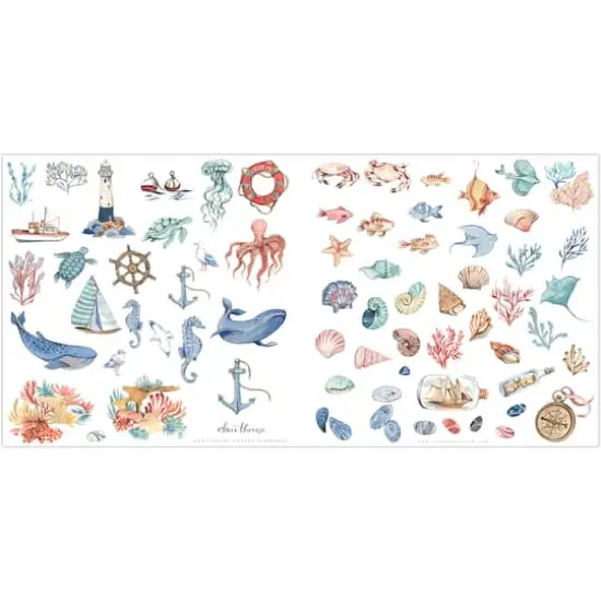 Craft Consortium Double-Sided Paper Pad 12" x 12" 40 ct. Ocean Tale {3}