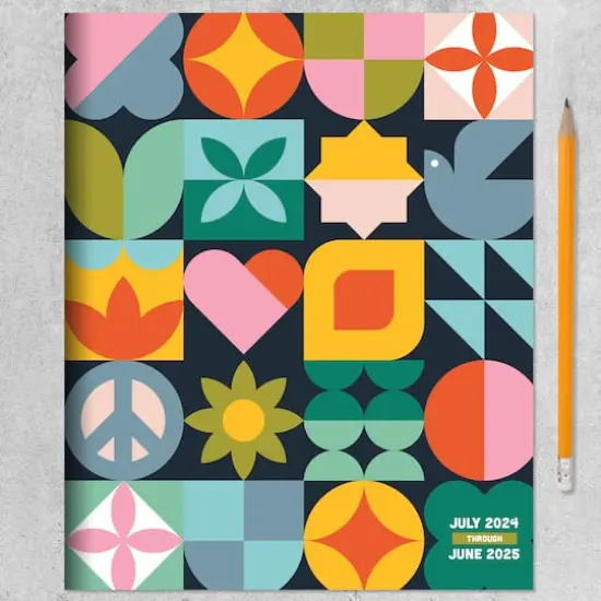 TF Publishing 2024-2025 Medium Scandinavian Symbols Monthly Planner {6}