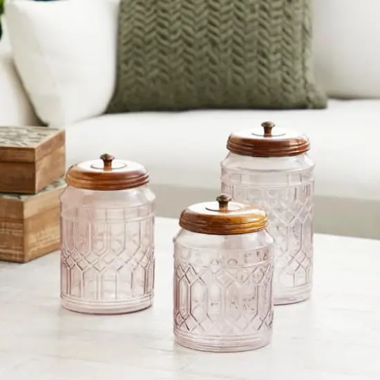 Clear Glass Farmhouse Decorative Jars, 3ct. {7}
