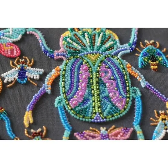 Abris Art Beetles Deco Scenes Bead Embroidery Kit {7}