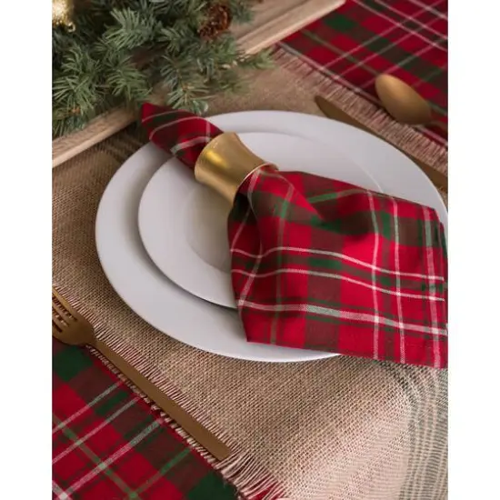 DII&reg; Tartan Holly Plaid Napkin Set, 6ct.  {3}