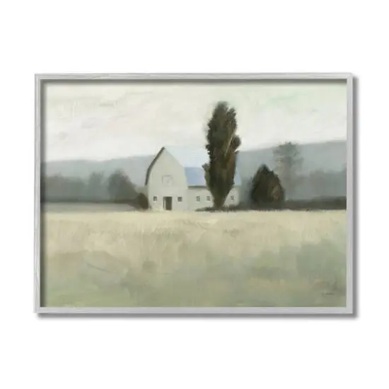 Stupell Industries Farmside Landscape Wall Accent with Gray Frame {1}