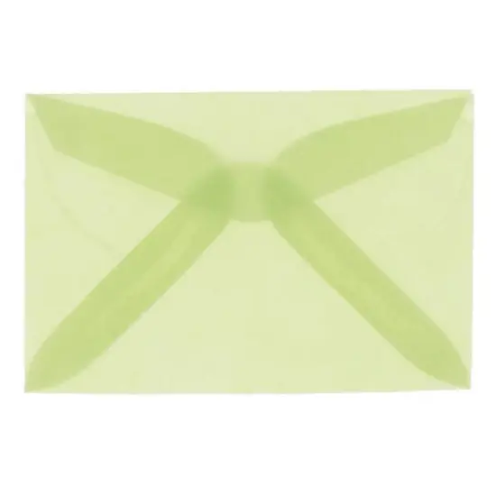 JAM Paper 2.313" x 3.625" Translucent Vellum Envelopes, 100ct. Primary Red {2}