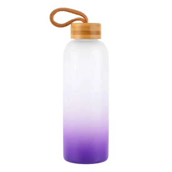 24oz. Frosted Glass Sublimation Bottle by Make Market® Purple Gradient {1}