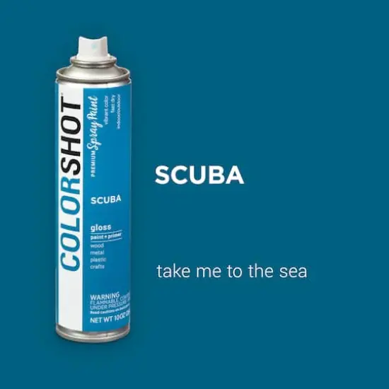 COLORSHOT&reg; Premium Gloss Spray Paint Scuba {3}