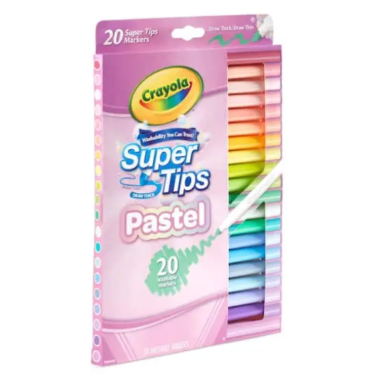 Crayola&reg; 20 Color Super Tips Washable Pastel Markers {5}
