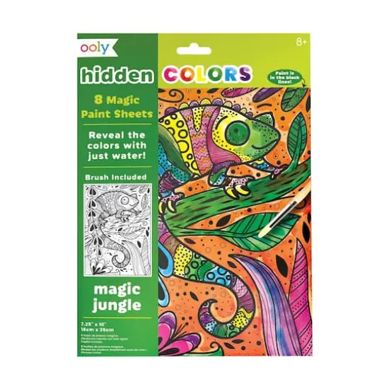 OOLY Hidden Colors Magic Jungle Magic Paint Sheets {1}
