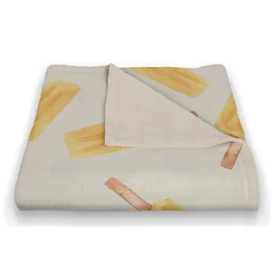 Orange Popsicle Pattern 50" x 60" Coral Fleece Blanket {3}