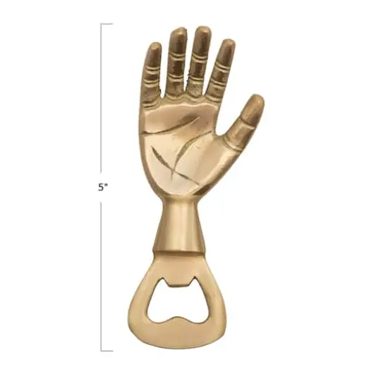 Hello Honey&reg; Hand Design Brass Bottle Opener {3}
