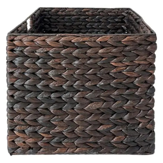 Large Espresso Cube Woven Basket by Ashland&reg; {4}