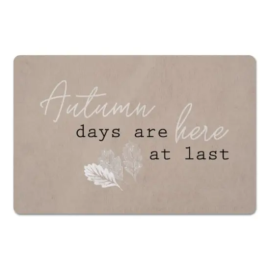Autumn Days At Last Floor Mat {1}
