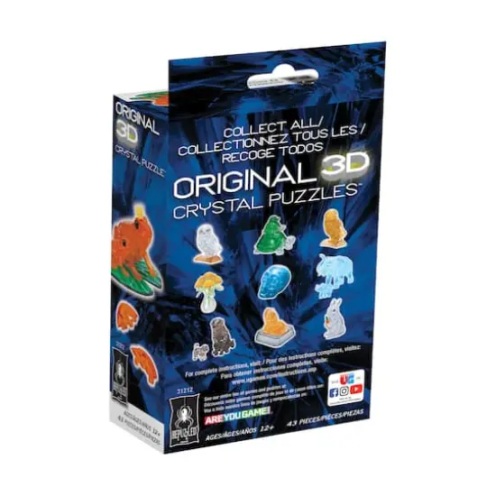 3D Crystal Puzzle - Frog (Orange): 43 Pcs {4}