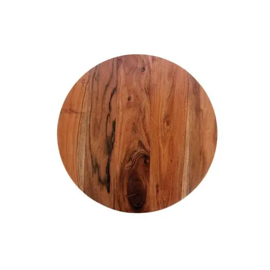 Hello Honey&reg; 15.5" Natural Acacia Wood Kitchen Pedestal {6}