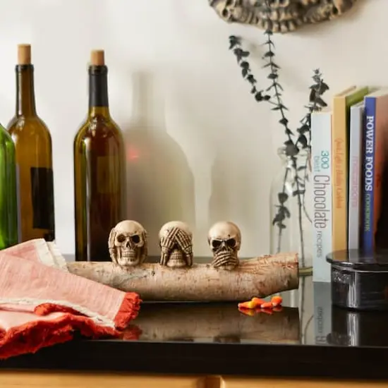 2" See, Hear, or Speak No Evil Skulls Set {5}