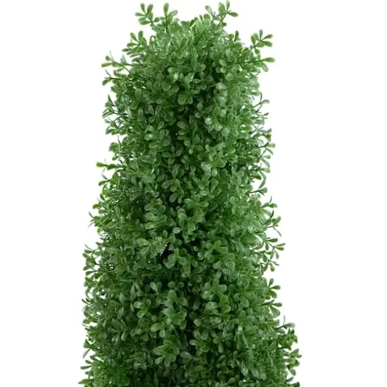 4ft. Unlit Artificial Boxwood Cone Topiary Tree with Pot {4}